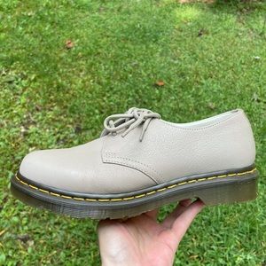 Dr Martens 1461 Taupe Virginia Leather  Oxford Shoes Size 10